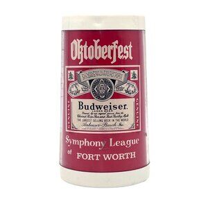 Vintage Budweiser Oktoberfest Fort Worth Symphony League Stein Mug Thermo-Serv